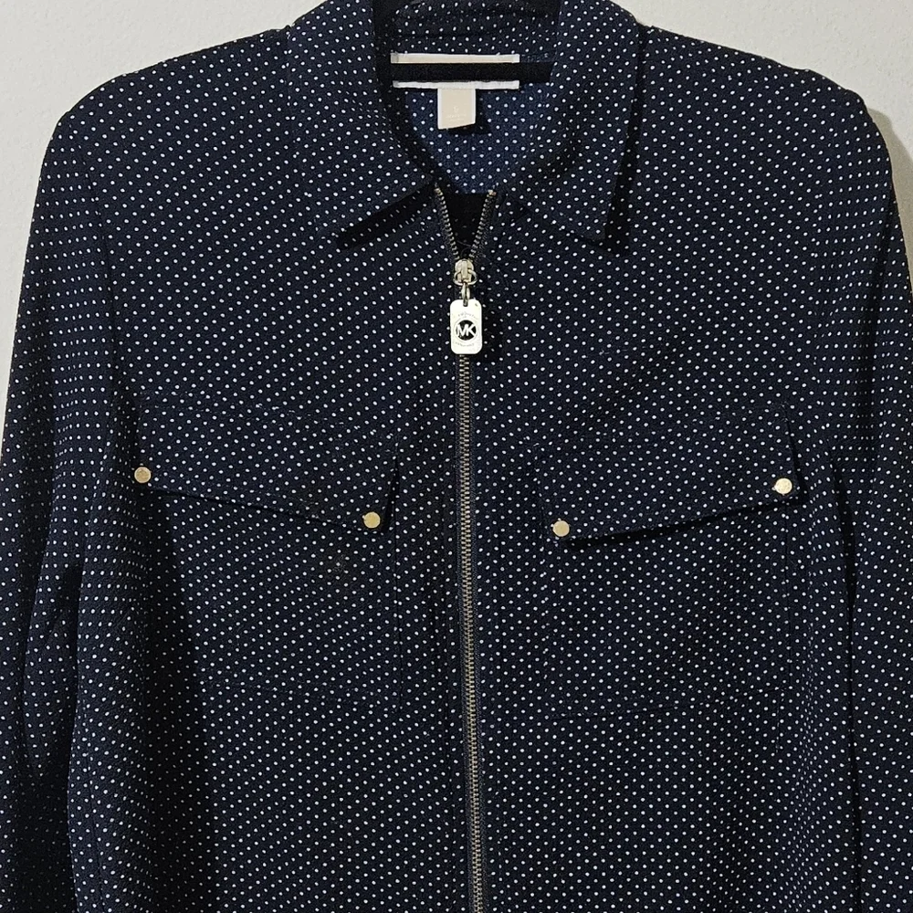 Michael Kors Zip Front Blouse